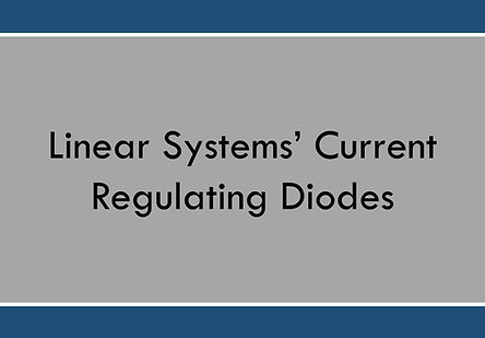 Current Regulating Diodes