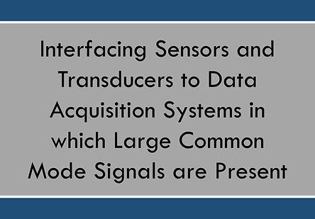 Interfacing Sensors & Transducers