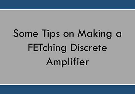 FETching Discrete Amplifier